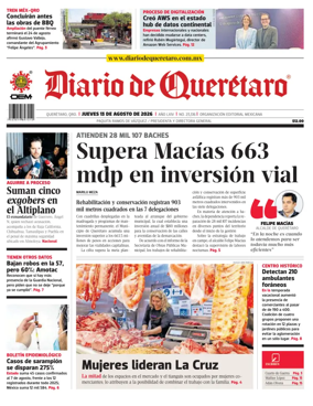 Cover of Diario de Queretaro