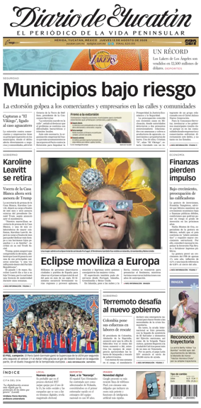 Cover of Diario de Yucatan
