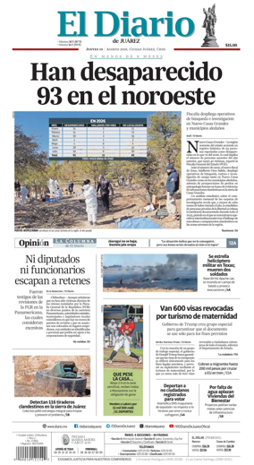 Cover of El Diario de Juarez