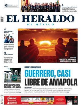 Cover of El Heraldo de Mexico