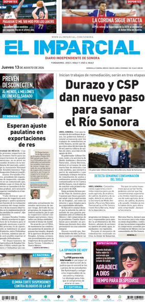 Cover of El Imparcial