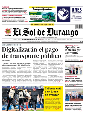 Cover of El Sol de Durango