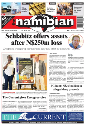 Cover of The Namibian
