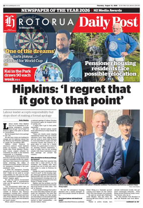 Cover of Rotorua Daily Post