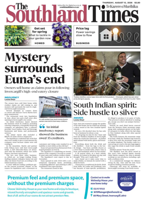 Cover of The Southland Times