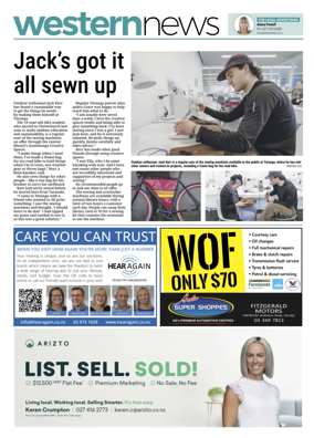 Cover of Western News (Christchurch)