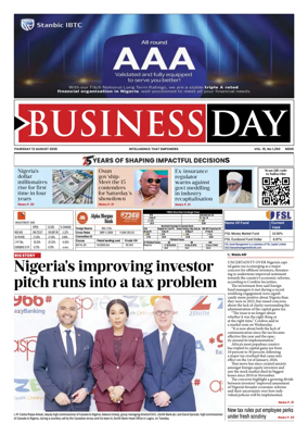 Cover of Business Day (Nigeria)