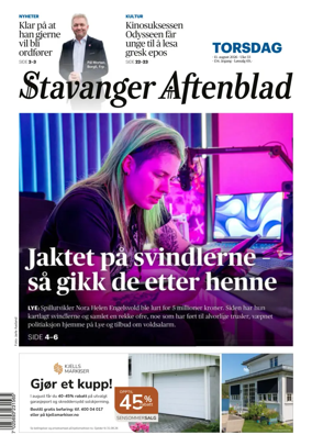 Cover of Stavanger Aftenblad