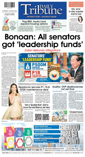 Cover of Daily Tribune (Philippines)