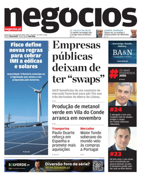 Cover of Jornal de Negocios