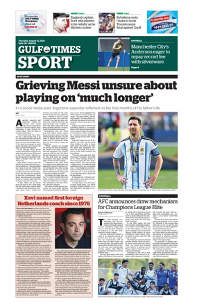 Cover of Gulf Times Sport