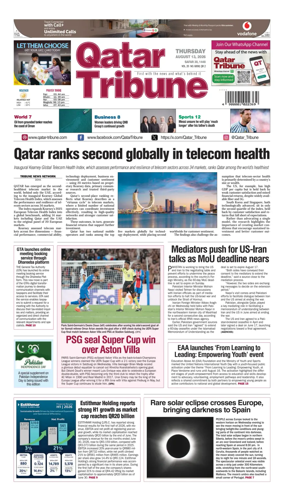Cover of Qatar Tribune