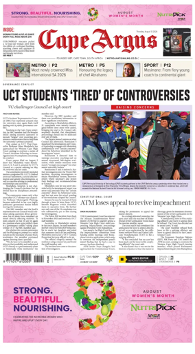 Cover of Cape Argus (PM Edition)