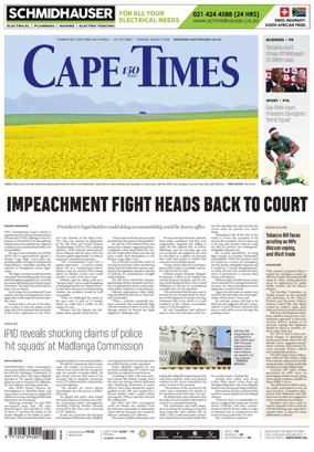 Cover of Cape Times