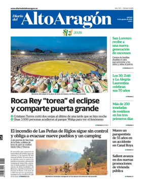 Cover of Diario del Alto Aragon