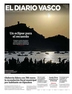 Cover of Diario Vasco (Alto Deba)