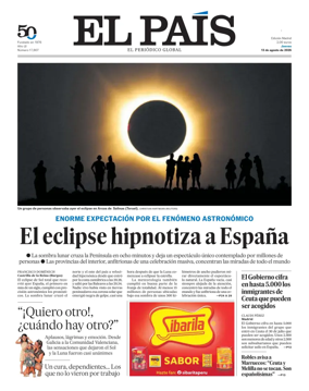 Cover of El Pais Madrid