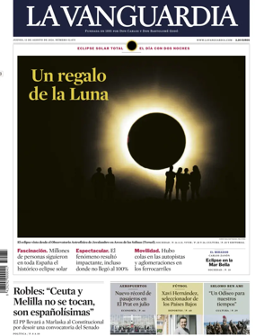 Cover of La Vanguardia (1st Edition)