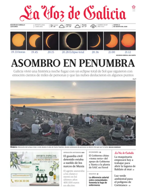 Cover of La Voz de Galicia (Carballo)