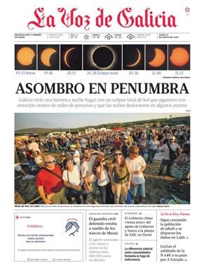 Cover of La Voz de Galicia (Deza)