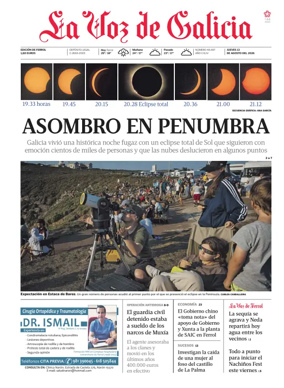 Cover of La Voz de Galicia (Ferrol)