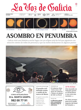 Cover of La Voz de Galicia (Monforte)