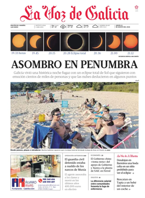 Cover of La Voz de Galicia (Viveiro)