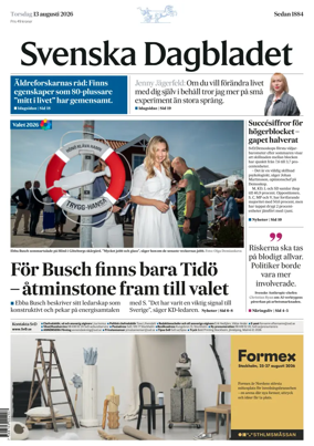 Cover of Svenska Dagbladet