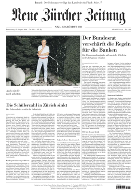 Cover of Neue Zurcher Zeitung