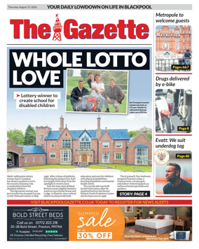 Cover of Blackpool Gazette