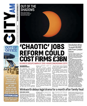 Cover of City AM
