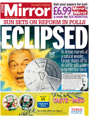 Cover of Daily Mirror