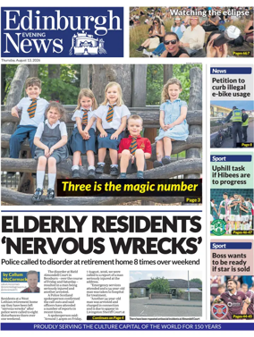 Cover of Edinburgh Evening News