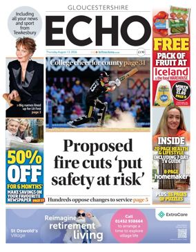 Cover of Gloucestershire Echo