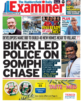 Cover of Huddersfield Daily Examiner