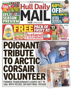 Cover of Hull Daily Mail