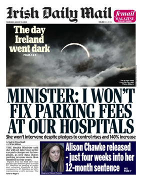 Cover of Irish Daily Mail