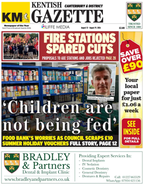 Cover of Kentish Gazette Canterbury & District