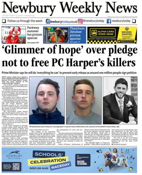 Cover of Newbury Weekly News