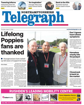 Cover of Northants Evening Telegraph
