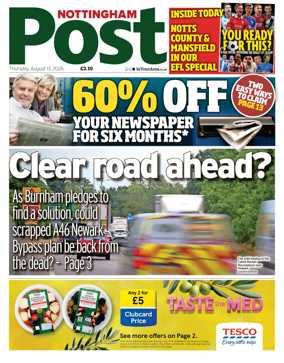 Cover of Nottingham Post