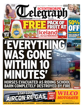 Cover of Scunthorpe Telegraph