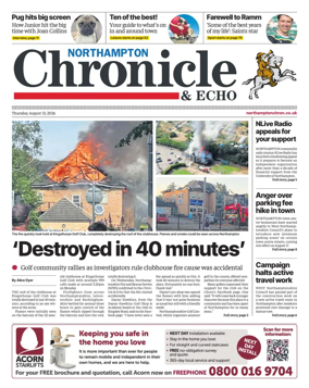 Cover of The Northampton Chronicle and Echo