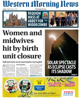 Cover of Western Morning News