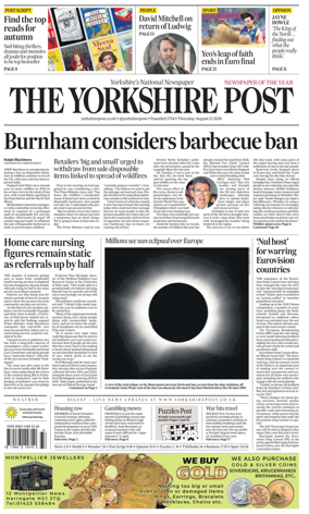 Cover of Yorkshire Post