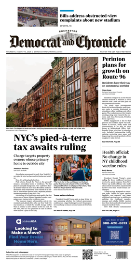 Cover of Democrat and Chronicle