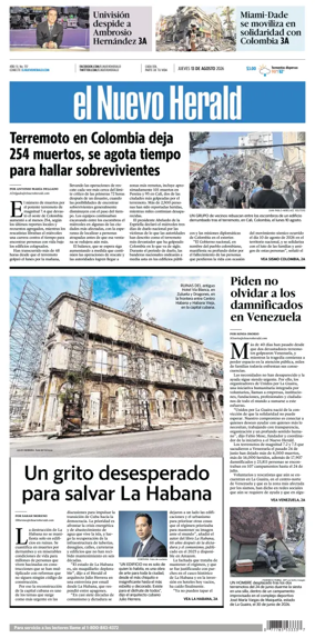 Cover of El Nuevo Herald