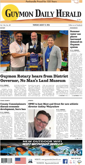 Cover of Guymon Daily Herald