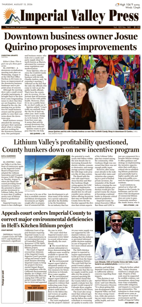 Cover of Imperial Valley Press