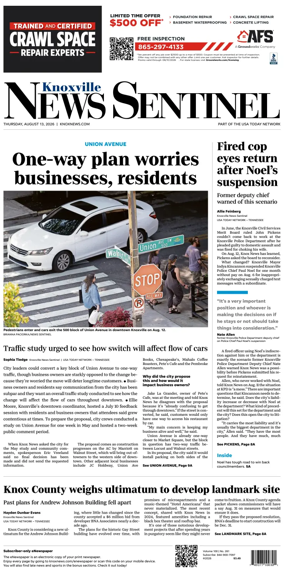 Cover of Knoxville News Sentinel